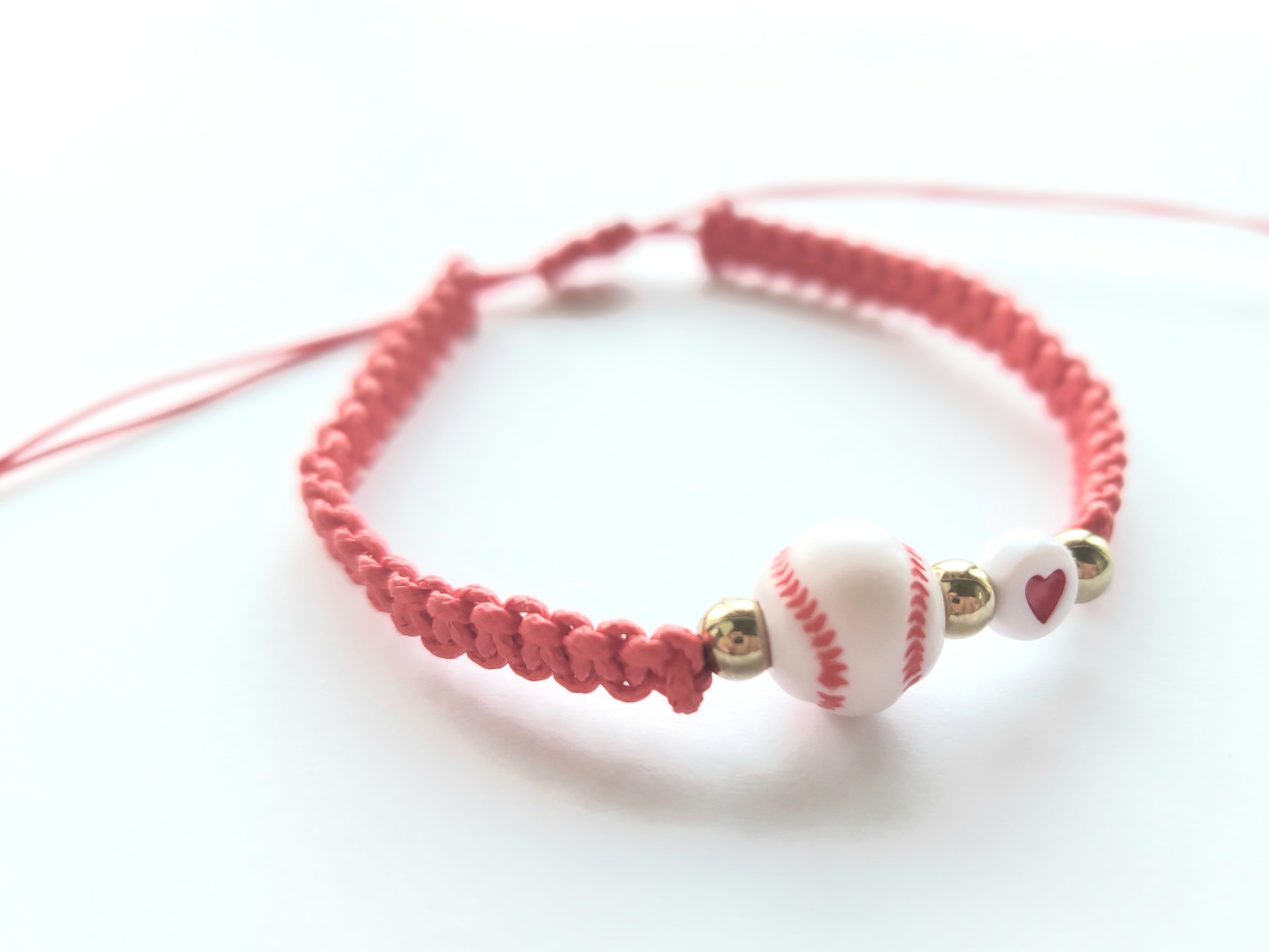 Baseball Heart Bracelet