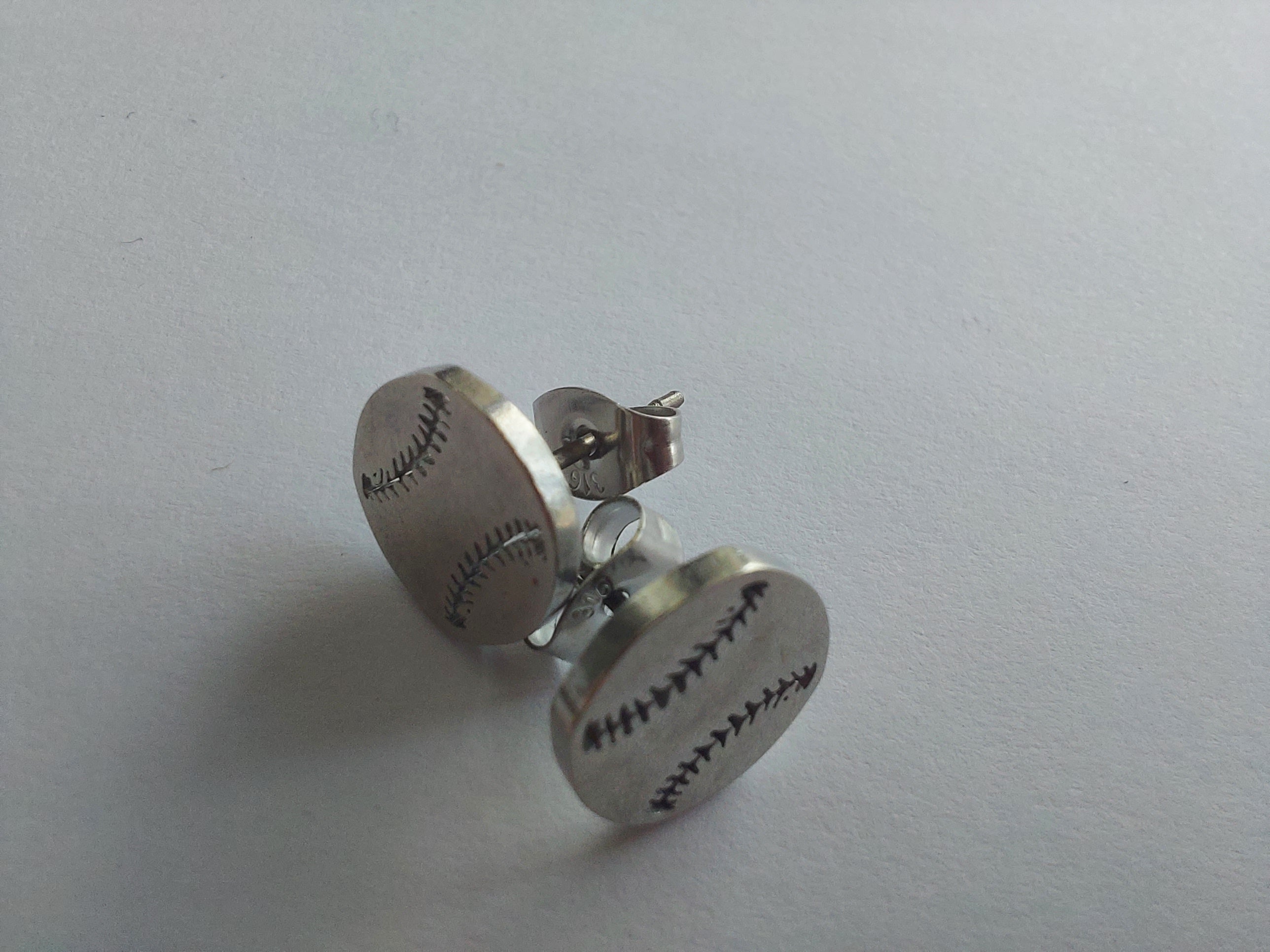 Baseball Stainless steel earrings