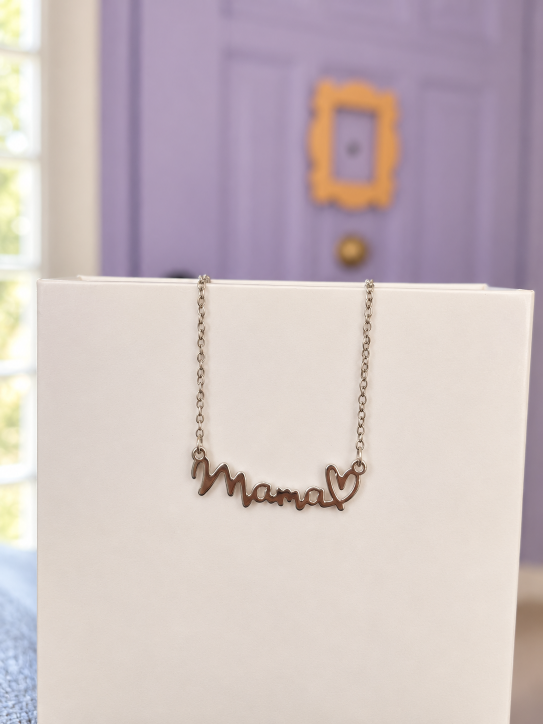 Mom Love | Script Necklace