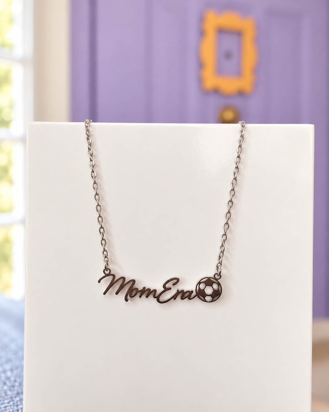 Home Field | Soccer MomEra Script Necklace