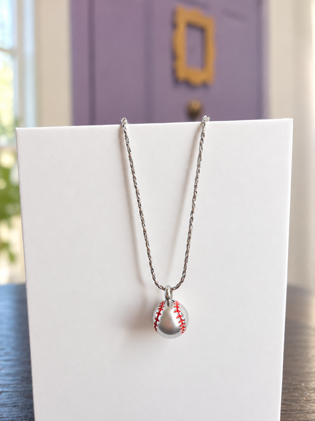 Always With Me | Baseball Memorial Keepsake Necklace